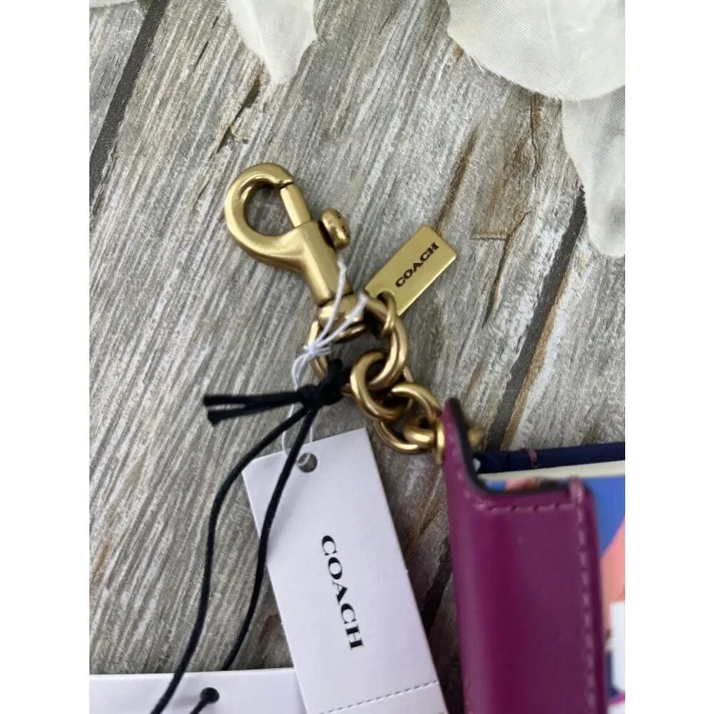 Coach 'Friday I'm In Love' Book Charm Keychain Purse Bag